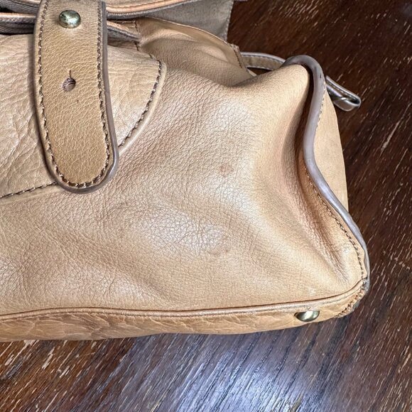 Paul & Joe Sister Tan Leather Y2K Hobo Bag With Adjustable Strap & Multiple Comp - Picture 16 of 16